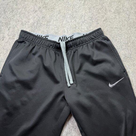 Nike Sweatpants Men L Black 29" Slim Fit Tapered Slacker KO Therma Cuffed Fleece - Picture 3 of 16